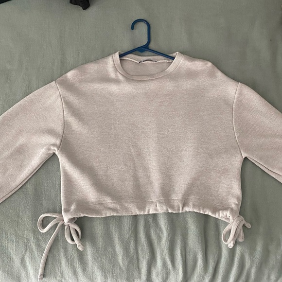 Long Sleeve Cream Top from Zara, Size small - Picture 1 of 4